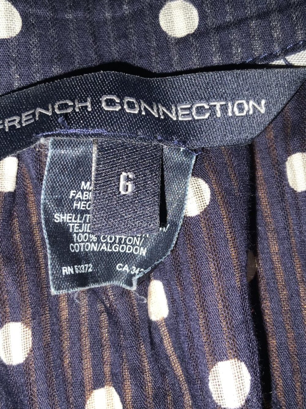 Vintage FRENCH CONNECTION Women's Top. Size 6 - Picture 5 of 5